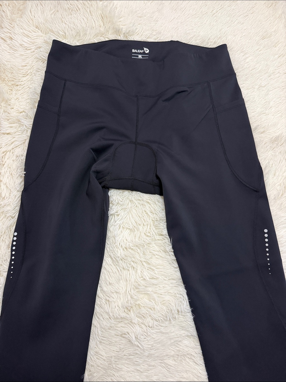 Baleaf Black Cycling Tights with Side Pockets